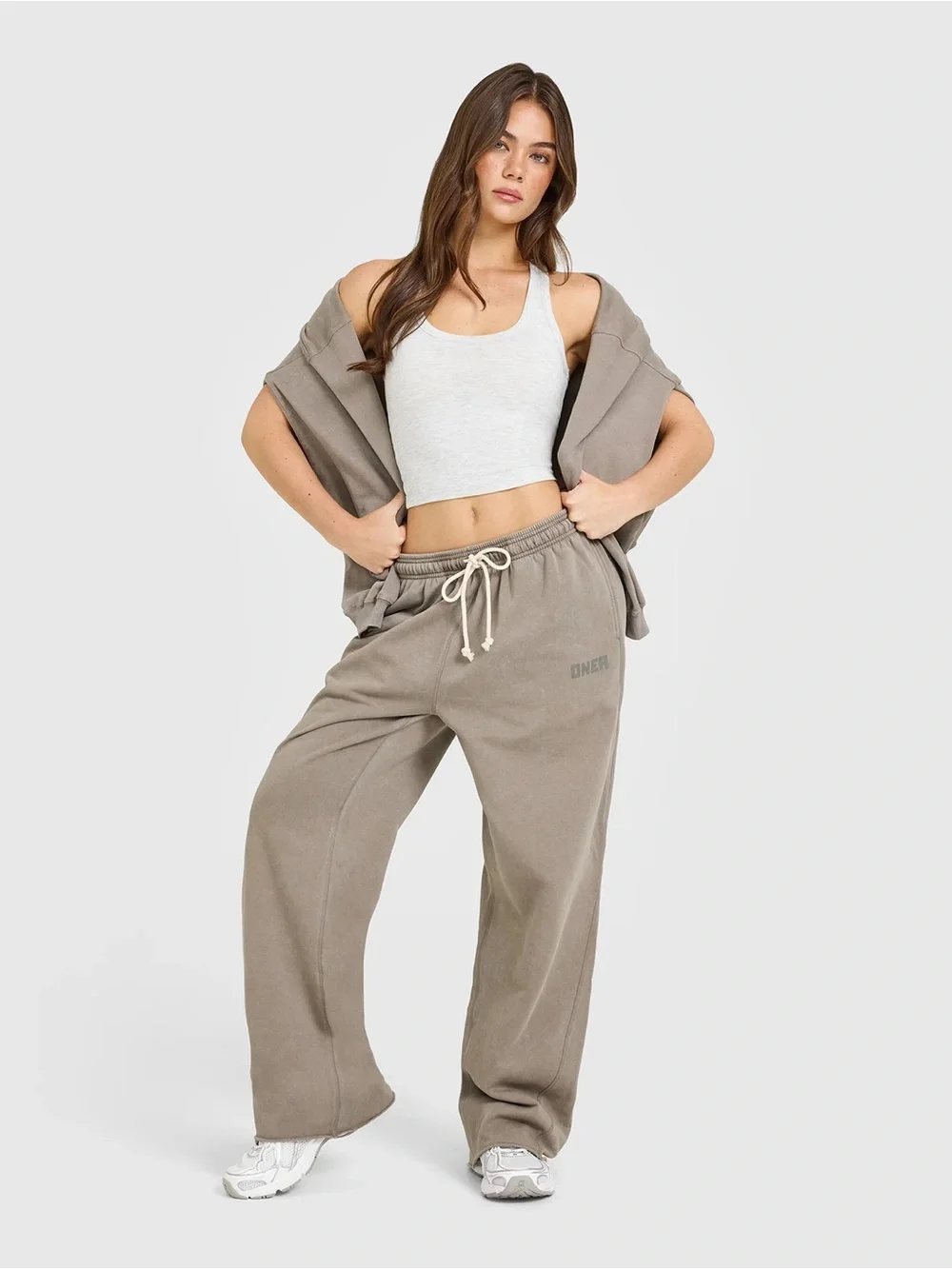 Oner Raw Lounge Wide Leg Joggers - Picture 1 of 9